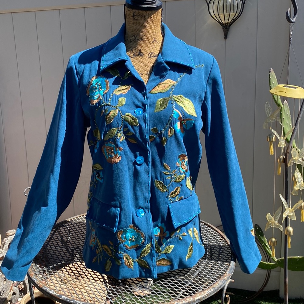 Susan Graver Embroidered Jacket
